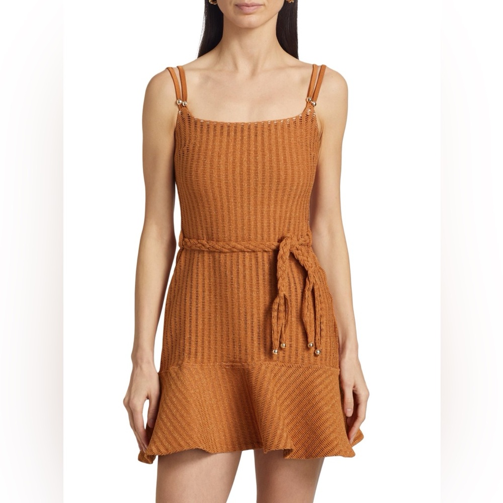 PatBo Knit Braided Belt Minidress
